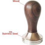 Yaci Shop Ceviz Düz Stil 58 mm mm Çift Kafa Kahve Dağıtıcı Espresso Sabotaj Ayarlanabilir Öğütücü Sabotaj Köşe Kahve Dağıtıcı 디스트리뷰터 (Yurt Dışından)