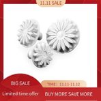 Yaci Shop Et Damarlı Ayçiçeği Papatya Gerbera Çiçek Fondan Kek Kurabiye Piston Kesici(12 Yapraklı) (Yurt Dışından) - Kurabiye kalıbı - Renkli