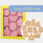 Yaci Shop Et Kurabiye Kesici Paskalya Tavşanı Yumurta Kelebek Desen Bisküvi Kalıp Festivali Fondan Kek Dekorasyon Aracı Sugarcraft Pişirme (Yurt Dışından) - Kurabiye Kalıbı - Beyaz
