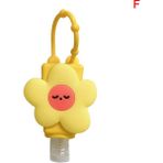 Yaci Shop F Tarzı Yeni Taşınabilir 30ML Sevimli Silikon Mini El Dezenfektanı El Jeli Tutucu Güvenli Jel Tutucu Seyahat Şampuan Sabunluk Şişesi (Yurt Dışından) - Renkli - 1
