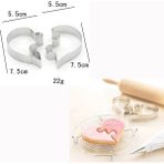 Yaci Shop Gümüş Tarzı 4 Adet Mezuniyet Çerez Kesici Set Paslanmaz Çelik Mezuniyet Kap Diploma Plak Çerçeve Tatil Parti Süslemeleri Için Kıyafet Şekilleri (Yurt Dışından) - Kurabiye Kalıbı - Beyaz