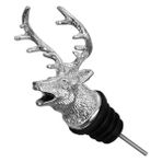 Yaci Shop Gümüş Tarzı Geyik Kafası Şarap Dökücü Jagermeister Şarap Ağız Sürahi Çalkalayıcı Yemek Bar Aletleri Çinko Alaşımlı Malzeme Galvanik El Sanatları Retro (Yurt Dışından) - Renkli