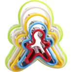 Yaci Shop Insanlar Tarzı Et Çerez Kesici Çeşitli Şekil Bisküvi Makinesi Pasta Kesici Plastik Pişirme Kalıbı Fondan Jöle Kalıbı Bakeware (Yurt Dışından) - Kurabiye kalıbı - Renkli