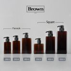 Yaci Shop Kahverengi Tarzı 280 ml Taşınabilir Seyahat Dağıtım Sabun Şişesi Büyük Kapasiteli Itme Şampuan Duş Jeli Şişe Ev Banyo Günlük Ihtiyaçlar (Yurt Dışından) - Renkli - 1