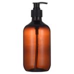 Yaci Shop Kahverengi Tarzı 500 ml Şampuan Sabunluk Banyo Için Doldurulabilir Vücut Sabunu Kremi Şişesi Büyük Kapasiteli Losyon Boş Şişe (Yurt Dışından) - Renkli - 1