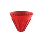 Yaci Shop Kapak Stili Olmayan Kırmızı Gökkuşağı Şeker Renk V60 Kahve Damla Filtre Fincan Barista Silika Tersinir Katlanabilir Açık Havada Kahve Damlatıcı Filtre Fincan (Yurt Dışından) - kahve filtresi