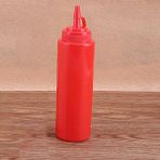 Yaci Shop Kırmızı Stil 480ML Sos Şişesi Pişirme Araçları Plastik Sıkma Şişesi Zeytinyağı Depolama Kavanoz Çeşni Dağıtıcı Sirke Baharat Aksesuarları (Yurt Dışından) - gıda saklama şişeleri - Renkli