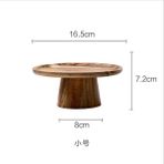 Yaci Shop M Tarzı Kek Tepsisi Masif Ahşap Retro Uzun Boylu Yaratıcı Modern Japon Tarzı Plaka Ikindi Çayı Kişilik Meyve Tatlı Masası (Yurt Dışından) - kek standı - Renkli