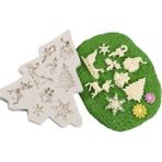 Yaci Shop No.1 Tarzı Silikon Noel Ağacı Çikolata Kalıp Kek Sabun Jöle Tepsi Balmumu Kalıp Pişirme Kalıp Yeni Yeni Yıl Çikolatalı Kurabiye Mutfak (Yurt Dışından) - Kurabiye Kalıbı - Beyaz
