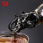 Yaci Shop No.12 Tarzı Jagermeister Aksesuarları Şarap Dökücü Çinko Alaşım Geyik Elk Aslan Boğa Kafası Ağız Şarap Stoper Votka Araçları Için Alkol Dökücü Huni (Yurt Dışından) - Renkli