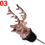 Yaci Shop No.3 Tarzı Jagermeister Aksesuarları Şarap Dökücü Çinko Alaşım Geyik Elk Aslan Boğa Kafası Ağız Şarap Stoper Votka Araçları Için Alkol Dökücü Huni (Yurt Dışından) - Renkli