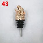 Yaci Shop No.43 Tarzı Jagermeister Aksesuarları Şarap Dökücü Çinko Alaşım Geyik Elk Aslan Boğa Kafası Ağız Şarap Stoper Votka Araçları Için Alkol Dökücü Huni (Yurt Dışından) - Renkli
