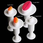 Yaci Shop Oval Stil Et Erik Papatya Kurabiye Piston Kesici Fondan Sakız Yapıştır Cupcake Yonca Kalıp Oval Bisküvi Kek Dekorasyon Basın Pasta Araçları (Yurt Dışından) - Kurabiye kalıbı - Renkli