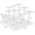 Yaci Shop Pembe Tarzı 30.5*10CM Akrilik Ekran Standı Ayrılabilir Merdiven Raf Rafı Escalera Estanterías Sürahi Oyuncaklar Kozmetik Parti Takı Organizatör (Yurt Dışından) - kek standı - Renkli