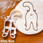 Yaci Shop Pisi Popo Tarzı Homatter At Çerez Kesiciler Kalıp Sevimli Kitty Şekilli Bisküvi Pişirme Aracı Mutfak Eşyaları Bakeware Çocuklar Için Dıy Aracı El Kalıbı (Yurt Dışından) - Kurabiye Kalıbı - Beyaz