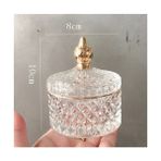 Yaci Shop U Tarzı Fransız Sanat Lüks Renkli Cam Saklama Kavanoz Aromaterapi Kapaklı Şişe Minimalist Ev Pamuklu Çubukla Mücevher Saklama Kutusu (Yurt Dışından) - gıda saklama şişeleri