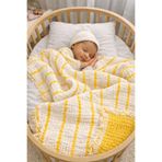Yada Baby %100 Pamuklu 8 Katlı Multi Müslin Bebek Çocuk Battaniyesi – XL (120x100 cm) SARI