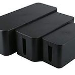 YaeCCC Kablo Yönetim Düzenleyici Kutu Güç Şeritleri Hider Güç Kabloları Masa, TV, Bilgisayar, USB Hub, Kablolar (Üçlü Set) Siyah
