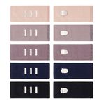 YAFIYGI 5 Parça Pantolon Bel Uzatıcılar, Metal Kancalı, Annelik Kadın ve Erkek Kot Uzatıcı, Pantolon ve Etekler için Kemer Uzatma, Renkli, 3.3 X 1.3 inch