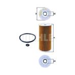 Yag Fıltresı W168 98-04 W245 05-11 Vaneo 414 02-05 - Mahle Ox201d