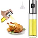 Yağ püskürtücü şişe, 100 ml sirke püskürtücü, sos spreyi, ızgara, zeytinyağı cam şişe, mutfak, pişirme, salata, ekmek pişirme, barbekü için (1 adet)