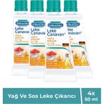 Yağ ve Sos Lekeleri Için Güçlü Leke Çıkarıcı Set 4’lü 50 ml