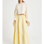 Yağ Yeşili Oversize Kesim Müslin Bluz 29230