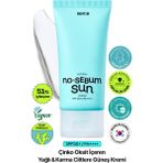 Yağlanma ve Gözenek Karşıtı Nemlendirici Fiziksel Güneş Kremi EDIT.B No Sebum Sun Cream SPF50+PA++++