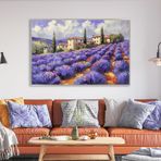 Yağlı Boya Dokulu Tablo Modern İstanbul Manzarası Gümüş Çerçeveli 90 x 120 cm U06027