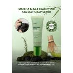 Yağlı Saçlara Dökülme Karşıtı Saç Derisi Peelingi KUNDAL Matcha&Kale Clarifying Sea Salt Scalp Scrub