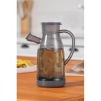 Yağlık Sirkelik Şeffaf Sosluk 700ml, BPA İçermez, Bulaşık Makinesine Uygun, Gıdayla Temas Uygun yağdanlık, Kapaklı Ağız, 22.5cm Yükseklik (1, ŞEFFAF)