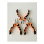 YAĞMUR BİJUTERİ Mini Kıvırma Takı Pensesi - Karga Burun Pense - Yan Keski - 3 Lü Set ( Hobi )