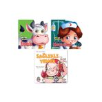 Yağmur Çocuk Ada Bunu Biliyor-Sağlıklı Yemek +Ben Kimim Hemşire + Inek 3 Kitap 2-3 Yaş