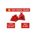 Yağmur Grup Endüstriyel 55x60 Tıbbi Atık Torbası Orta Boy 10'lu 300 gr Kırmızı Çöp Poşeti (5 Rulo)