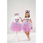 Yağmur Kostütüm Minnie Mouse Uzun Kollu Doğum Günü Elbisesi Ve Parti Kostümü Beyaz