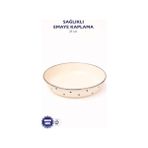 Yağmur Store Black Cupid Emaye Bowl Tabağı - Bowl Kase - Salata Kasesi - Sunum Kasesi - 0,5 x 7 cm