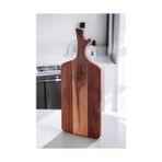 Yağmur Store Doğal Akasya Ahşap Kesme Tahtası Saplı, Et, Peynir, Ekmek, Sebze ve Meyve Servis Tepsisi Için Ahşap Mutfak Doğrama Tahtası (46 * 18.5 * 1.5cm)