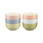 Yağmur Store Seramik Kase Seti 6'lı Macaron Renkleri - 0,5 x 7 cm