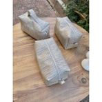 Yağmur Ygm Tekstil Deri Makyaj Çantası - Bej