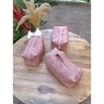 Yağmur Ygm Tekstil Deri Makyaj Çantası - Pembe