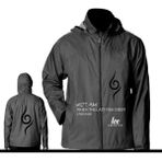 yağmurluk mont nıke su geçirmez spor erkek bayan (siyah, xl)