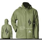 yağmurluk mont nıke su geçirmez spor erkek bayan (yeşil, XL)