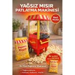 Yağsız Mısır Patlatma Makinesi Sağlıklı, Kokusuz Ve Pratik Ev Tipi Popcorn Makinesi