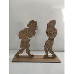 Yaho Oyuncağın Doğal Hali Ahşap Boyanabilir Hacivat-Karagöz