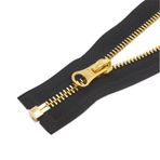 YaHoGa 2 ADET #5 16 İnç Altın Ayırıcı Ceket Fermuar Y-Diş Metal Fermuarlar Ceketler için Dikiş Palto El Sanatları (40,64 cm Altın)