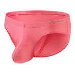 YAHWULAI Erkek üçgen külot, seksi, konforlu, cilt dostu, vurgulayıcı, nefes alır, 1 x kırmızı, 3XL