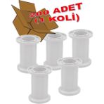 Yahya Jumbo Mobilya Ayağı 10 cm - Koltuk, Kanepe, Dolap ve Baza İçin, Ayarlanabilir, 200 Adet - Beyaz - 1 Koli (200 Adet)