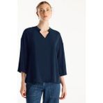 Yaka Detaylı Bluz LACİVERT XS