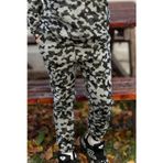 YAKAMEL Erkek KAMUFLAJ Unisex Jogger Eşofman Altı 3 İplik Kalın Kışlık