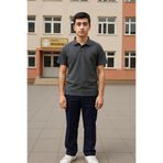 YAKAMEL Erkek Kemerli Bel Likralı Klasik Lise Okul Pantolonu